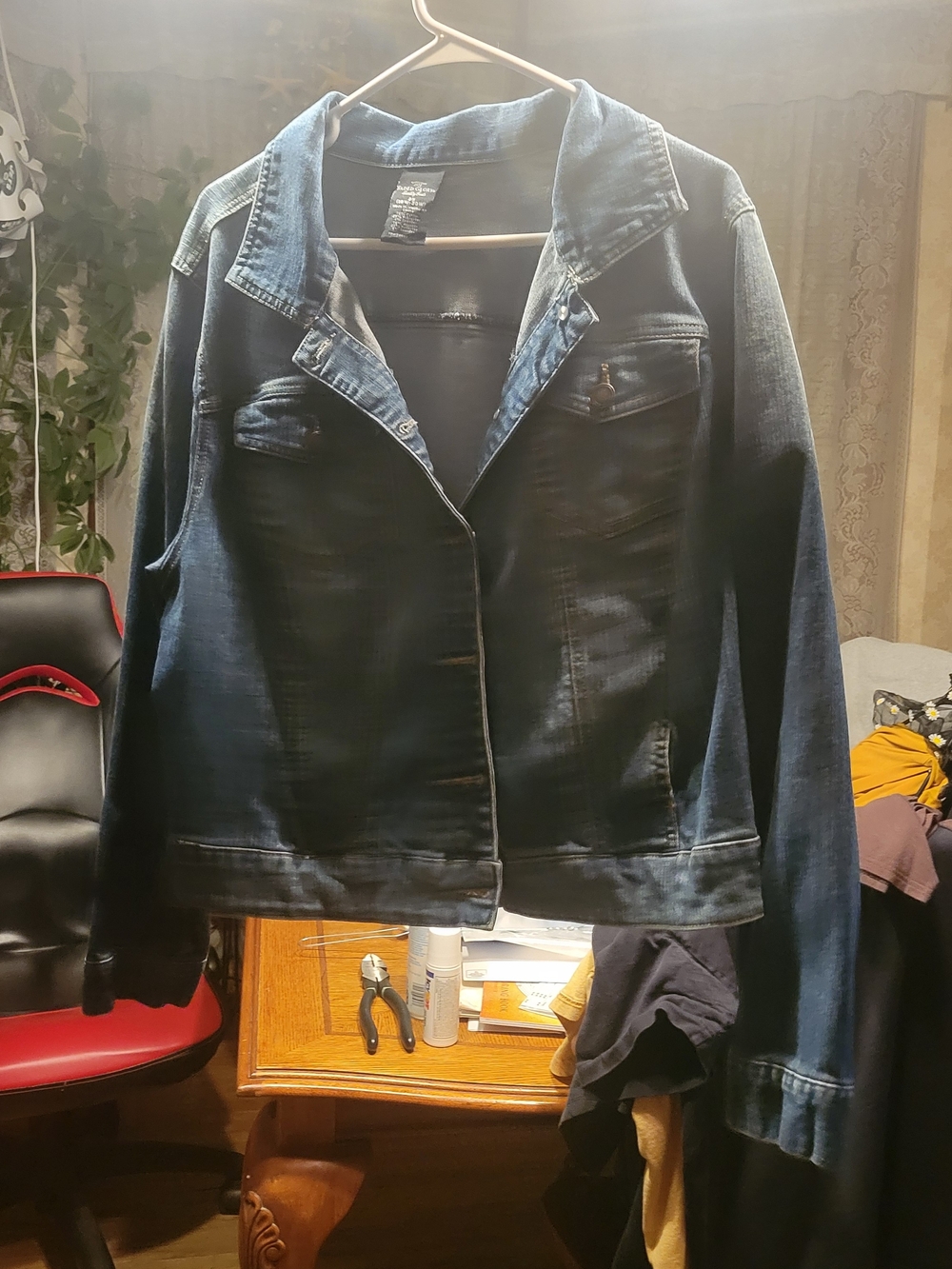 Time and Tru Dark Blue Denim Jean Jacket